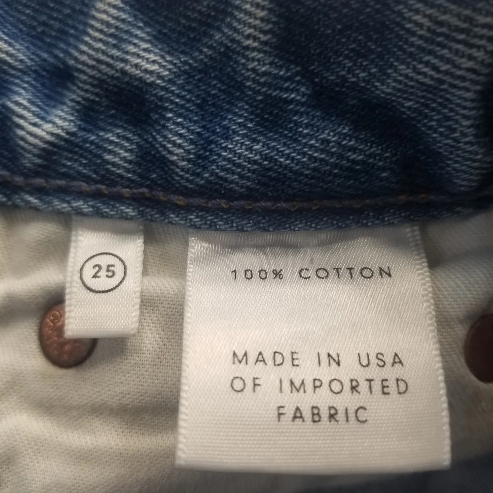 Grlfnd Denim Jean Shorts Sz 25 Cutoff Cindy Button Fly 100% Cotton